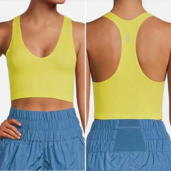 FP Movement by Free People Tops - 🆕 Free People Movement Free Throw Crop Tank Top in Lemon Verbena
